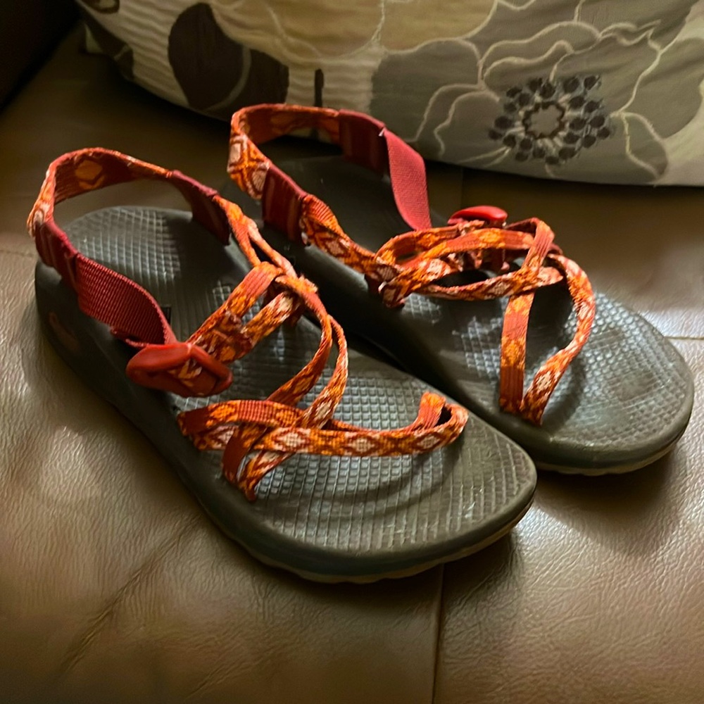 CHACO ZX1 tribal print ecotread sandals